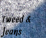 Stoffmuster: Tweed und Jeans