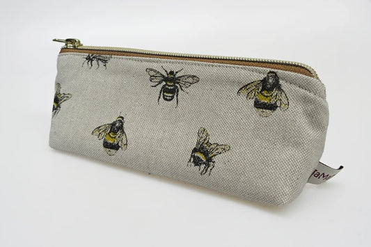 Federmäppchen, kleine Kosmetiktasche "Bienen"