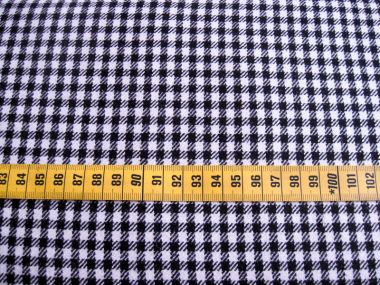 Stoffmuster - Wollkaro; 55% Polyester-45% Wolle 