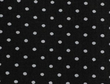 Stoffmuster - Punkte schwarz/weiß; 2mm, 100% Baumwolle 