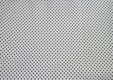 Stoffmuster - Punkte weiß/schwarz; 2mm, 100% Baumwolle 