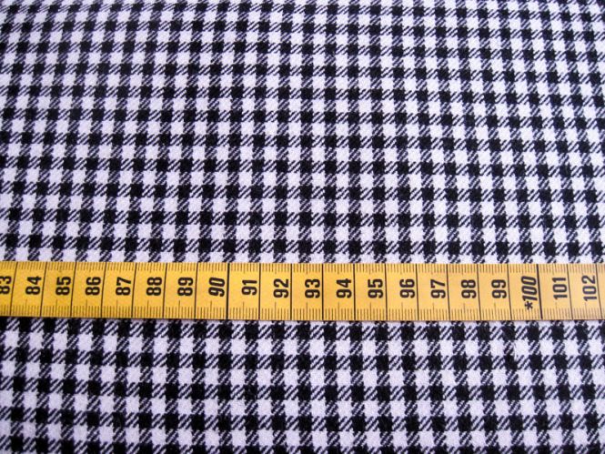 Stoffmuster - Wollkaro; 55% Polyester-45% Wolle 